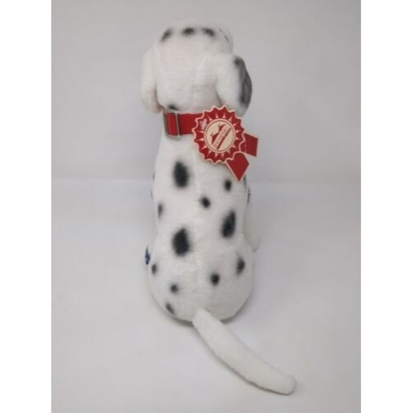 Pete The Coachmen Dalmation Mascot Plush Animal Fair Tags red collar NEW Vintage - Picture 5 of 9